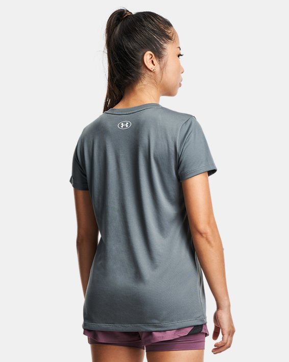 Women's UA Tech™ Graphic T-Shirt, Gray, pdpMainDesktop image number 1